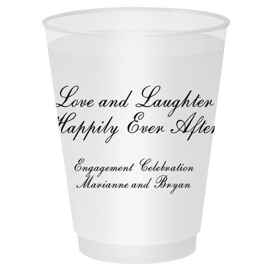 Love and Laughter Shatterproof Cups